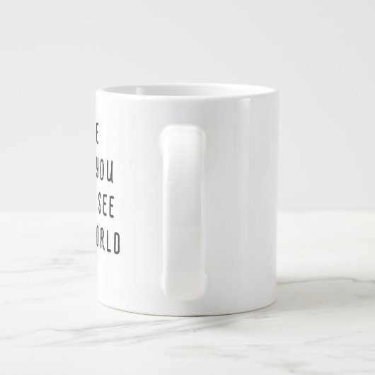 表示したい変更タイポグラフィ引用文 ジャンボコーヒーマグカップ (裏面)