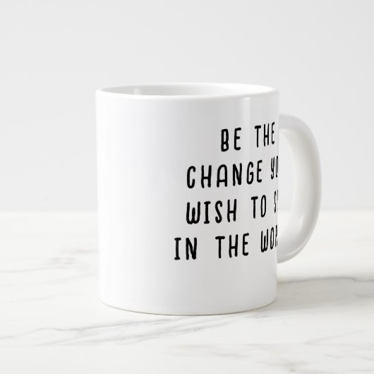 表示したい変更タイポグラフィ引用文 ジャンボコーヒーマグカップ (正面右)