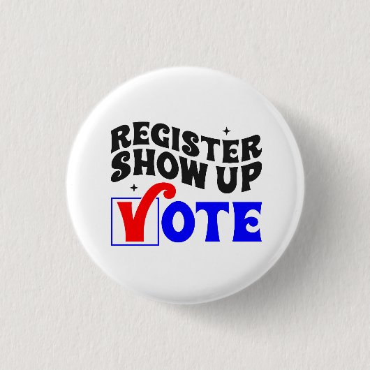 表示する投票の登録 缶バッジ (正面)