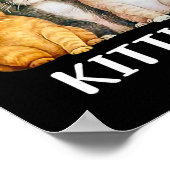 表示する猫ちゃんヴィンテージレトロスタイル猫ママ ポスター (角)