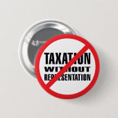 表示のない課税無し 缶バッジ (正面&裏面)