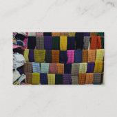 表示のカラフルなスカーフ 名刺 (裏面)