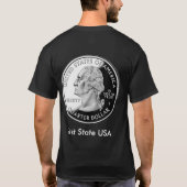 表示の州のTシャツのないDCの課税 Tシャツ (裏面)