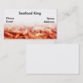 表示の新しいエビか車海老 名刺 (正面/裏面)