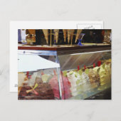 表示イタリアンケース内のジェラート ポストカード (正面/裏面)