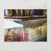 表示イタリアンケース内のジェラート ポストカード (正面)