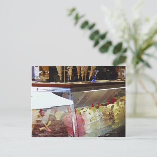 表示イタリアンケース内のジェラート ポストカード (スタンド正面)