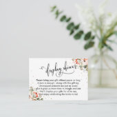 表示エレガントブライダルシャワーフローラ紙吹雪 エンクロージャーカード (スタンド正面)