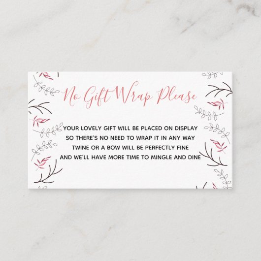 表示シャワーなしギフトラップ詩ウッドランドディアー エンクロージャーカード (正面)