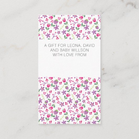 表示シャワーなしラップ詩リトルラム エンクロージャーカード (裏面)