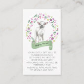 表示シャワーなしラップ詩リトルラム エンクロージャーカード (正面)