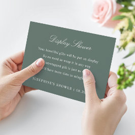 表示シャワーカスタムの色フォレストグリーン 出欠カード