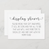 表示シャワーカード エンクロージャーカード (正面/裏面)