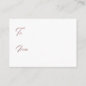 表示シャワーバラ金ゴールドスクリプト挿入ラベルカード エンクロージャーカード (裏面)