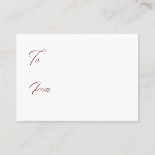 表示シャワーバラ金ゴールドスクリプト挿入ラベルカード エンクロージャーカード (裏面)