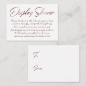 表示シャワーバラ金ゴールドスクリプト挿入ラベルカード エンクロージャーカード (正面/裏面)