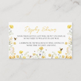 表示シャワーワイルドフラワーフローラハニービー エンクロージャーカード