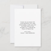 表示シャワーワイルドフラワーフローラハニービー サンキューカード (裏面)