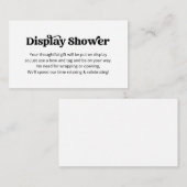 表示シャワー招待状挿入 エンクロージャーカード (正面/裏面)