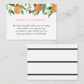 表示シャワー要求マッチング招待状 エンクロージャーカード (正面/裏面)
