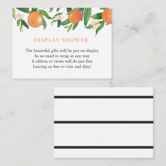 表示シャワー要求マッチング招待状 エンクロージャーカード (正面/裏面)