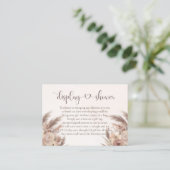 表示シャワーPampas芝生ボホベイビーシャワー エンクロージャーカード (スタンド正面)