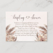 表示シャワーPampas芝生ボホベイビーシャワー エンクロージャーカード (正面)