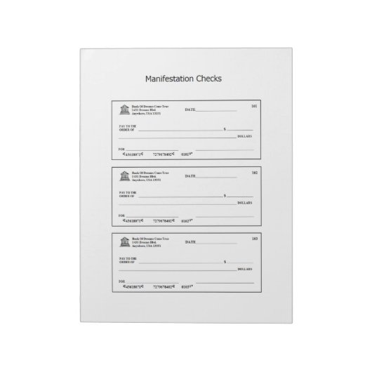 表示チェック金チ空白のェック ノートパッド (回転)
