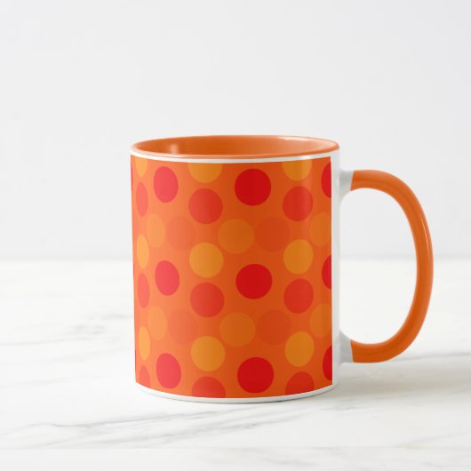 表示ドットOrange Ringer Mug マグカップ (右)