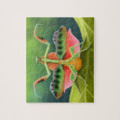 表示パズルのカラフルなアフリカの祈るカマキリ ジグソーパズル (縦)