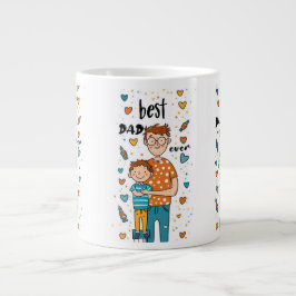 表示パパユー気に最高のパパ ジャンボコーヒーマグカップ