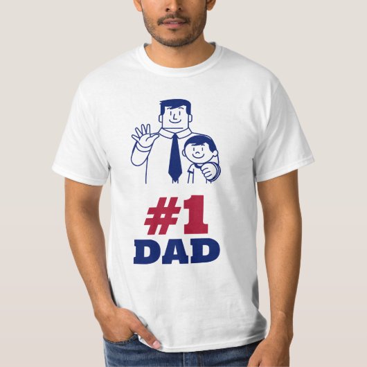 表示パパ気にあなた：完璧な父の日のティー Tシャツ (正面)