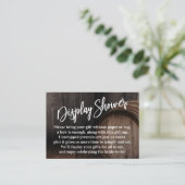 表示ブライダルシャワーギフトカード木筒カード エンクロージャーカード (スタンド正面)