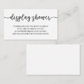 表示ベビーシャワーの挿入物カード エンクロージャーカード (正面/裏面)