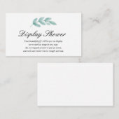 表示ベビーシャワーの挿入物カード エンクロージャーカード (正面/裏面)