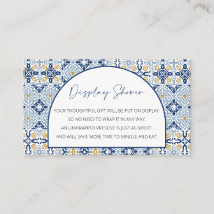 表示ベビーシャワー、ラップされていないイタリアンテーマミニ エンクロージャーカード