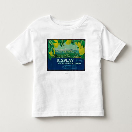 表示レモンLabelVentura、カリフォルニア トドラーTシャツ (正面)