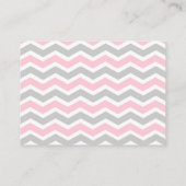 表示女の子のベビーシャワーの挿入物カード、覆い無し エンクロージャーカード (裏面)