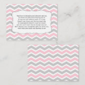 表示女の子のベビーシャワーの挿入物カード、覆い無し エンクロージャーカード (正面/裏面)