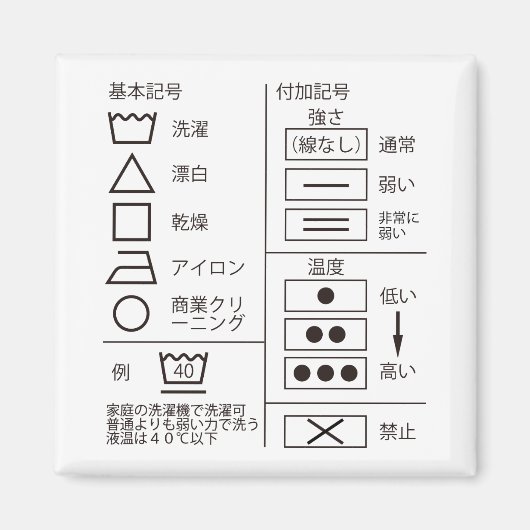 表示磁石洗浄用シンボル マグネット (正面)