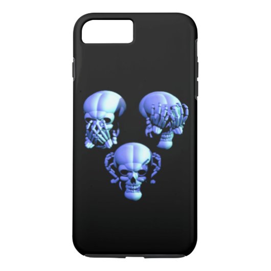 表示話悪スカルiPhone 7ケース Case-Mate iPhoneケース (裏面)
