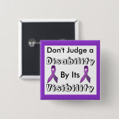 [表示]ボタンで障害を判断しない 缶バッジ (正面&裏面)