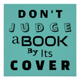 表紙で判断するな感動的 ポスター