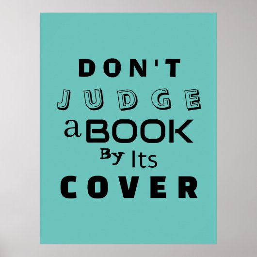 表紙で判断するな感動的 ポスター (正面)