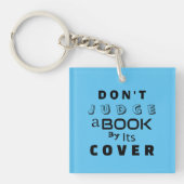 表紙で判断するな！スカイブルー キーホルダー (正面)