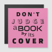 「表紙で判断するな」引用文ピンクカード (正面/裏面)