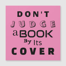 「表紙で判断するな」引用文ピンクカード