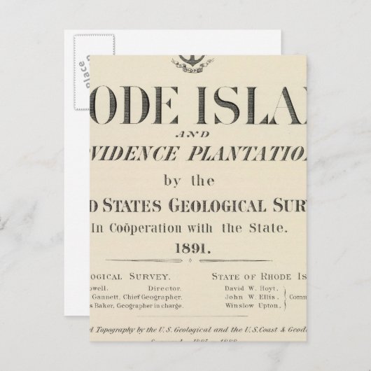 表紙ページ ロードアイランド州アトラス ポストカード