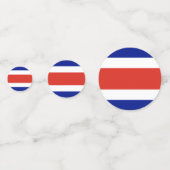 表紙吹雪とコスタリカ国旗 コンフェッティ (裏面)