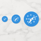 表紙吹雪とコーパスクリスティ州旗，テキサス州 コンフェッティ (裏面)